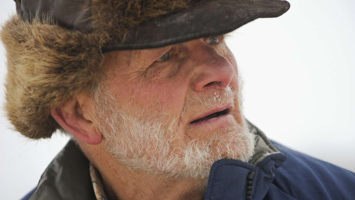 FILE - Dan Seavey prepares to leave the Skwentna, Alaska, checkpoint of the Iditarod Trail Sled Dog Race on Monday, March 5, 2012.