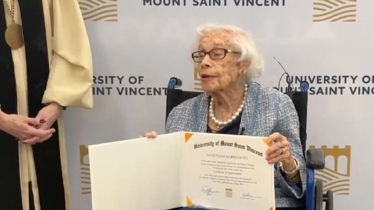 May 13 was a day to remember for a 97-year-old Holocaust survivor who got to live out her dream of going to college.