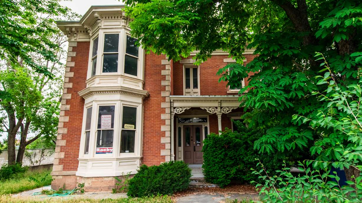 The Hogar Hotel in Salt Lake City on Tuesday. The building, constructed in 1877, is one of 12 historic sites included in Preservation Utah's 2025 Most Endangered list, which was released this month.