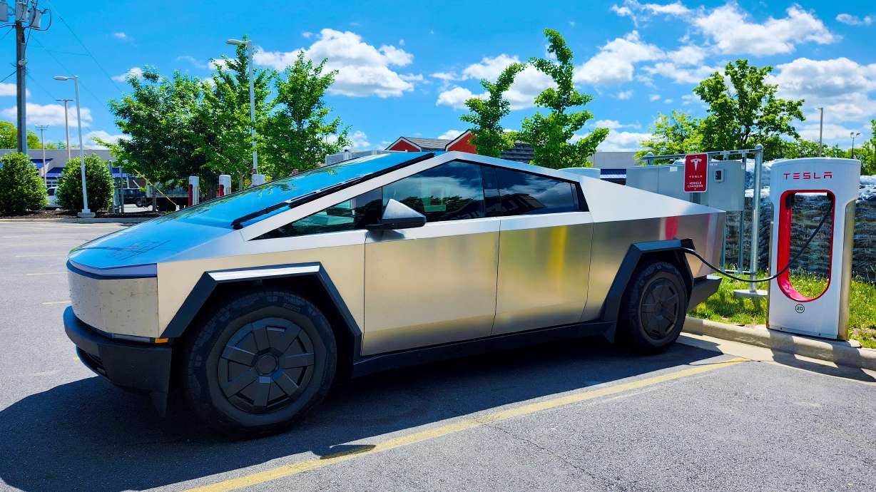 A Herriman man was arrested Thursday for allegedly putting an anti-Trump sticker on a Tesla Cybertruck, and police say he may have done it to more than one Tesla vehicle.