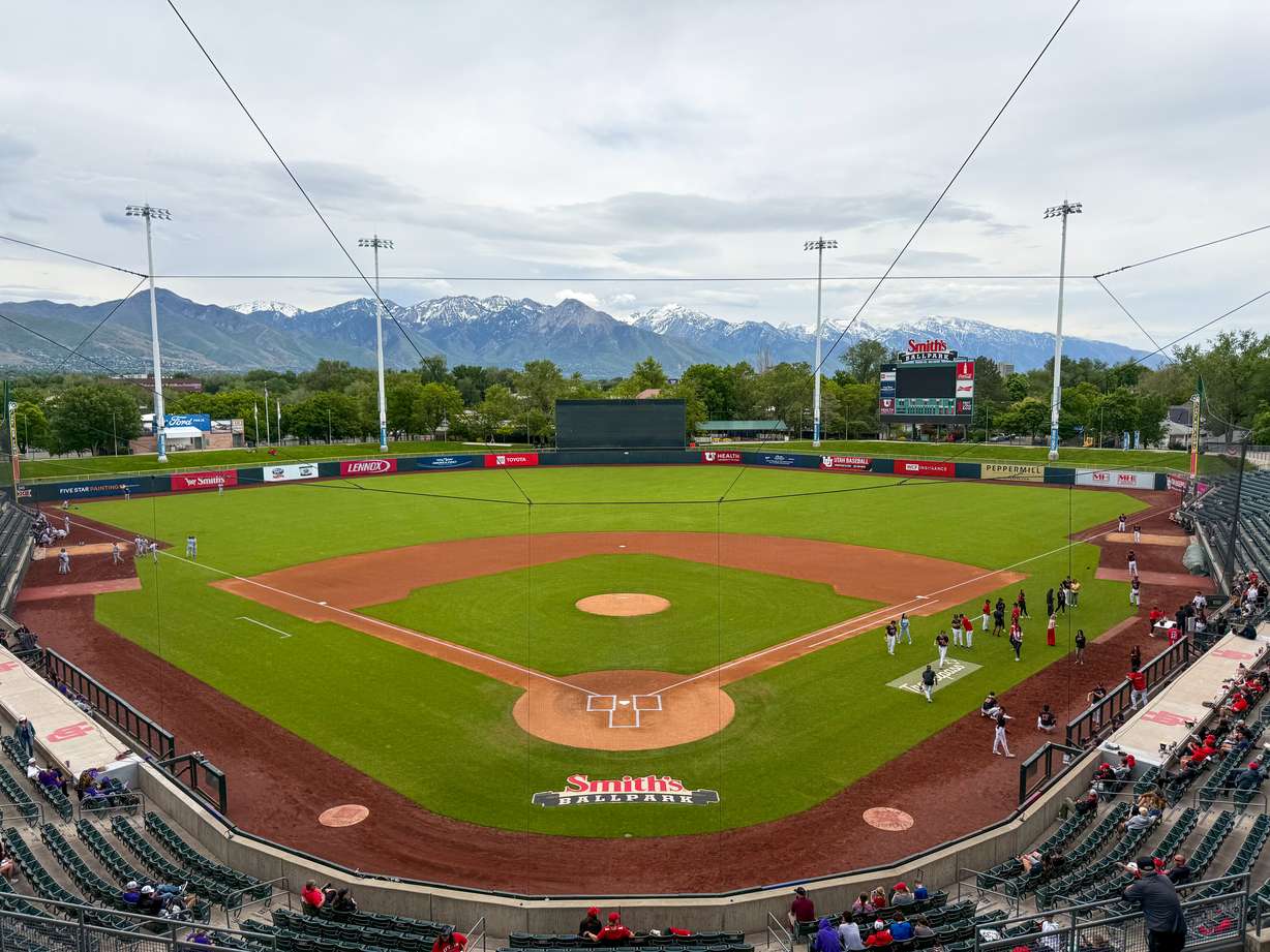 Utah and TCU prepare for the final game of the regular season and the last game ever played at Smith's Ballpark on May 17, 2025. TCU defeated Utah 8-6 in extra innings.