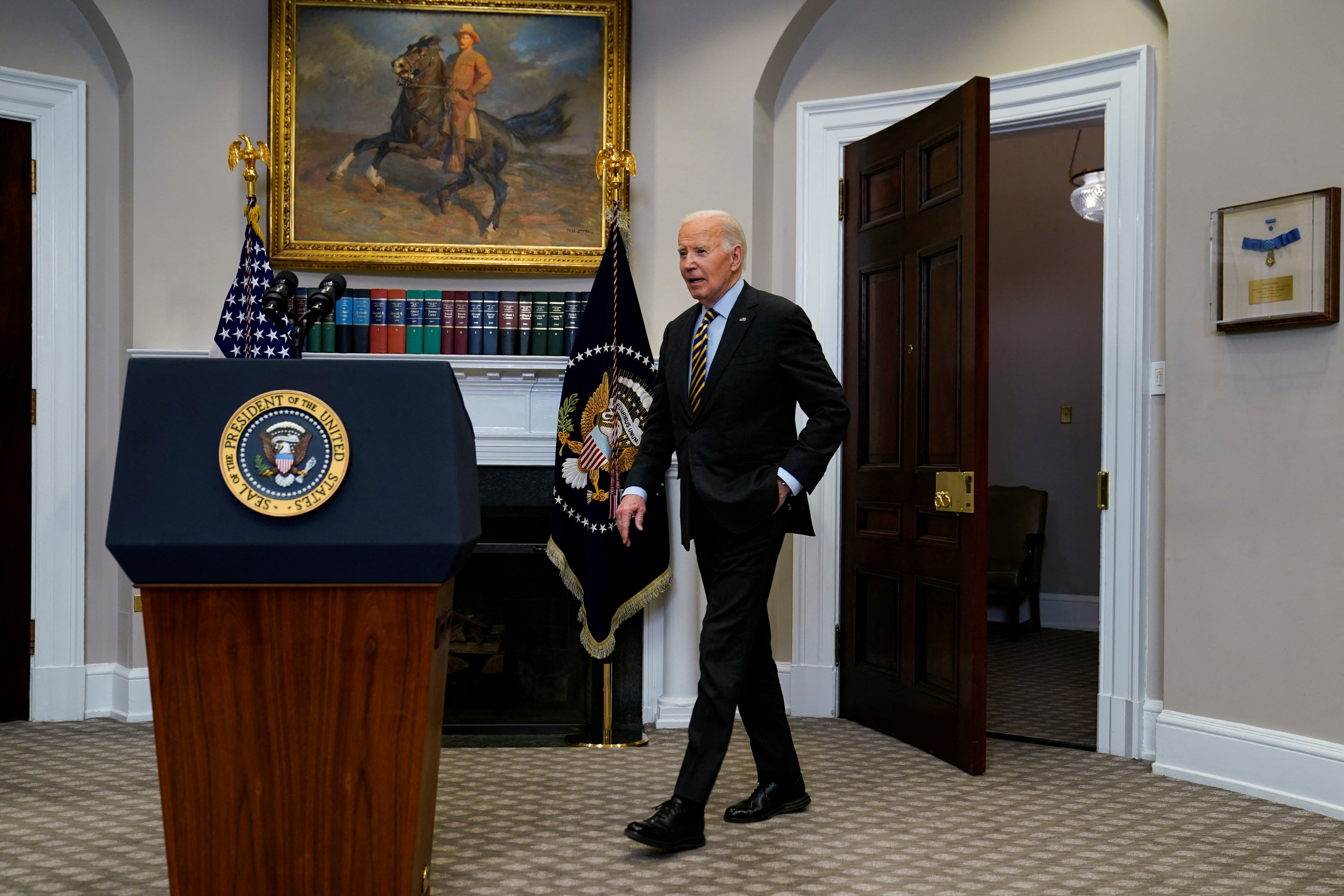 Former President Biden, seen in an undated image, has been diagnosed with an "aggressive form" of prostate cancer, his office said Sunday.