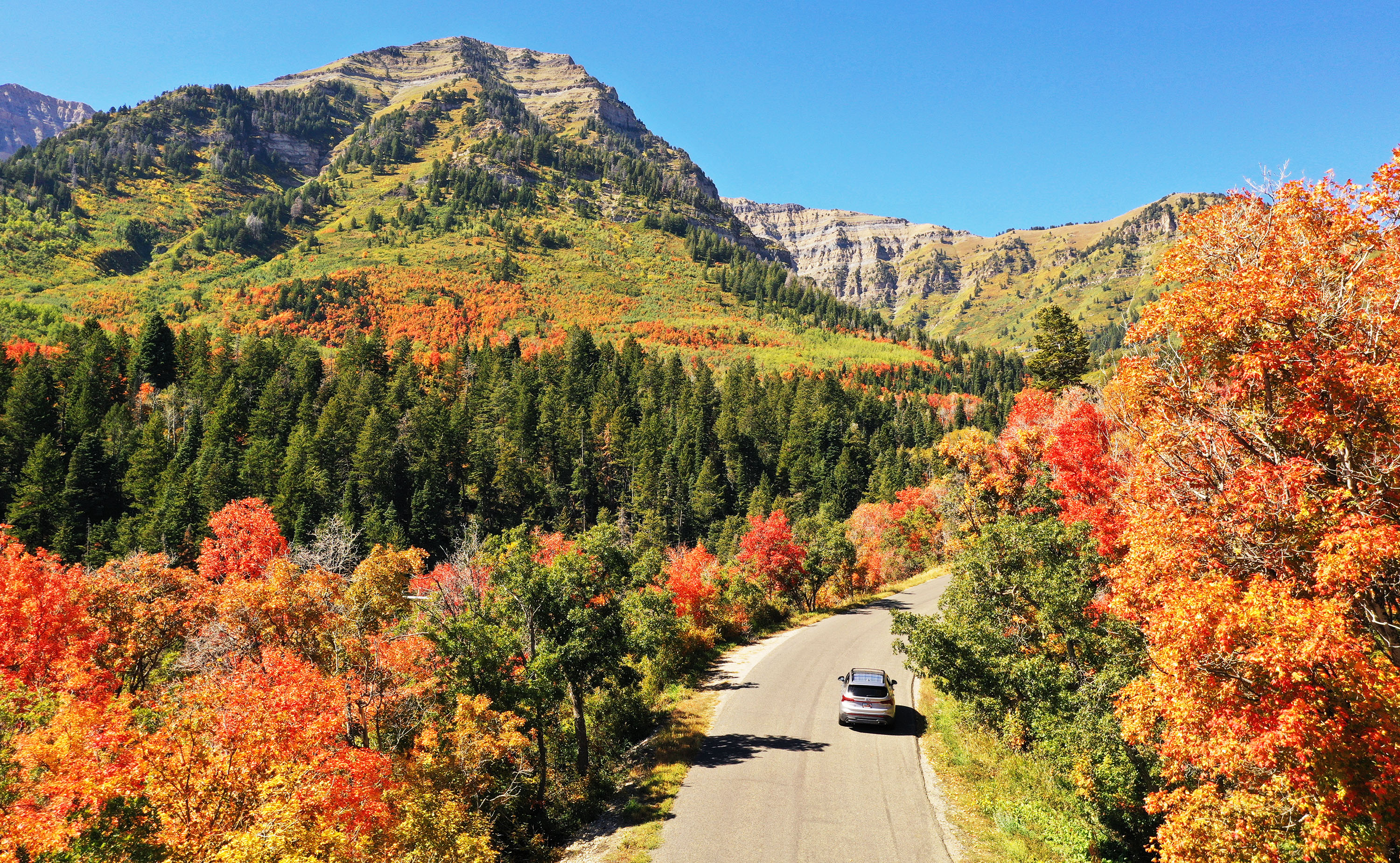 The Alpine Loop Scenic Byway on Sept. 26, 2023. Utah could be in for more warmer- and drier-than-normal conditions this fall, according to long-range outlooks.