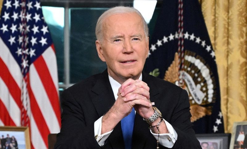 President Joe Biden delivers his farewell address at the White House in Washington on Jan. 15. Biden's cancer announcement revived questions on Monday about the extent of his health issues during his tenure.