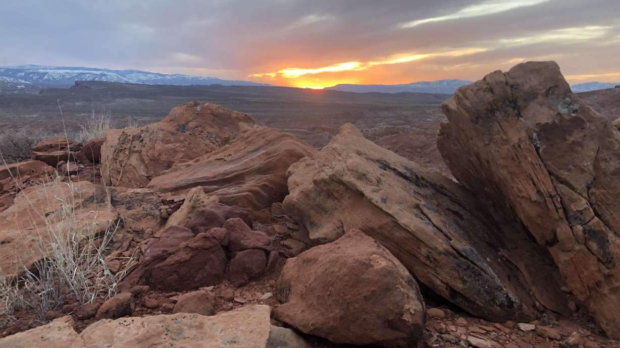 A man died of what officials suspect was an accidental, self-inflicted gunshot wound in the Warner Valley near St. George on Sunday. The Warner Valley is seen in a March 4, 2019, photo.