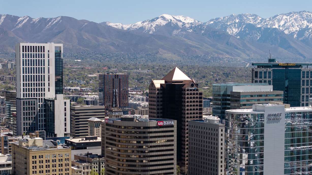 The Salt Lake City skyline on April 14. Are you really a Utahn? Discover the best of Utah everyone should try at least once.