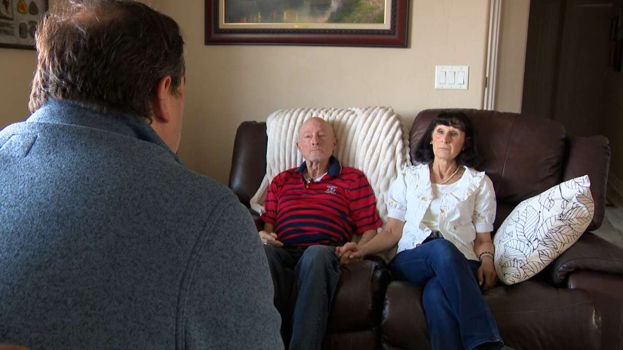 Craig and Sandra Haskell tell KSL’s Matt Gephardt that the VA owes them over $10,000 for pension and disability benefits after he was declared dead.