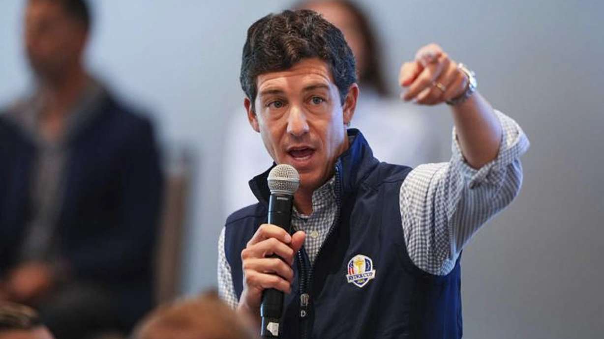 In this image provided by the LPGA, Kraig Kessler, shown here in his role as chief operating officer at the PGA of America, was selected Wednesday, May 22, 2025, as the 10th commissioner of the LPGA.