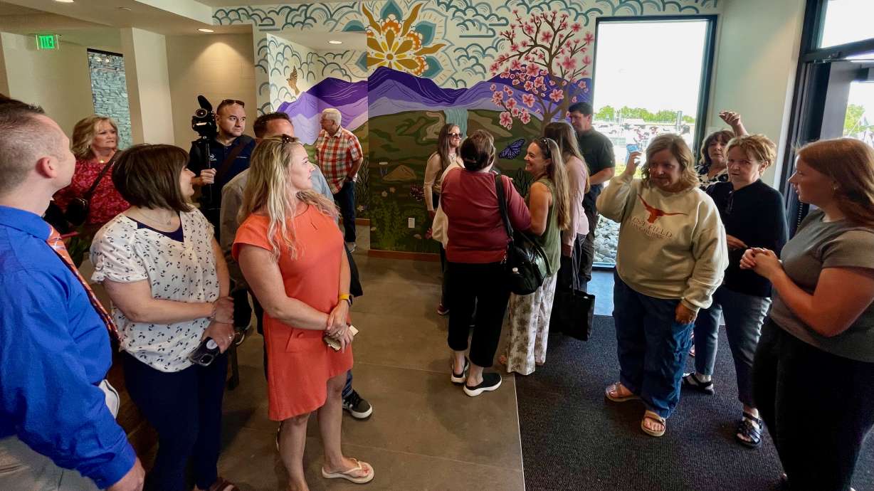 State and local officials gathered Thursday to celebrate the new Weber-Morgan Children's Justice Center opening in Ogden.