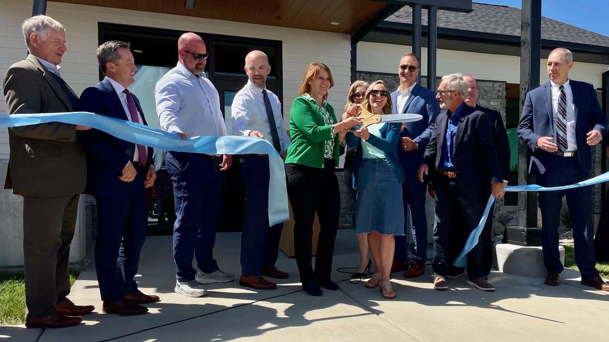 State and local officials gathered Thursday to celebrate the opening of the new Weber-Morgan Children's Justice Center in Ogden.