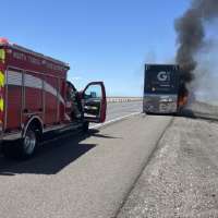 Trailer carrying high-end sports cars catches fire on I-80 in Tooele County