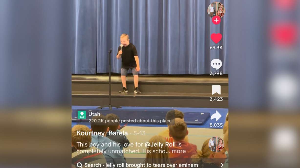 Brandon Barela sings “I’m Not Okay" at his third-grade talent show.