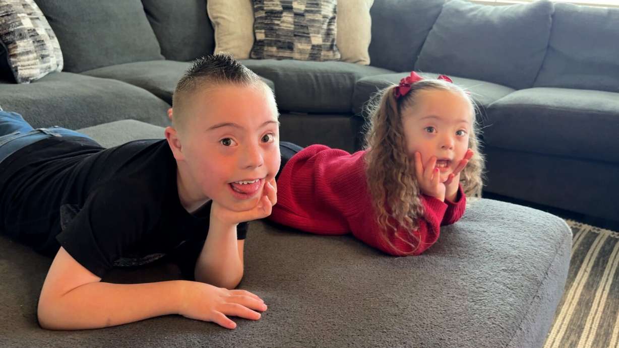 Brandon Barela, and his 3-year-old sister, Aliyah.