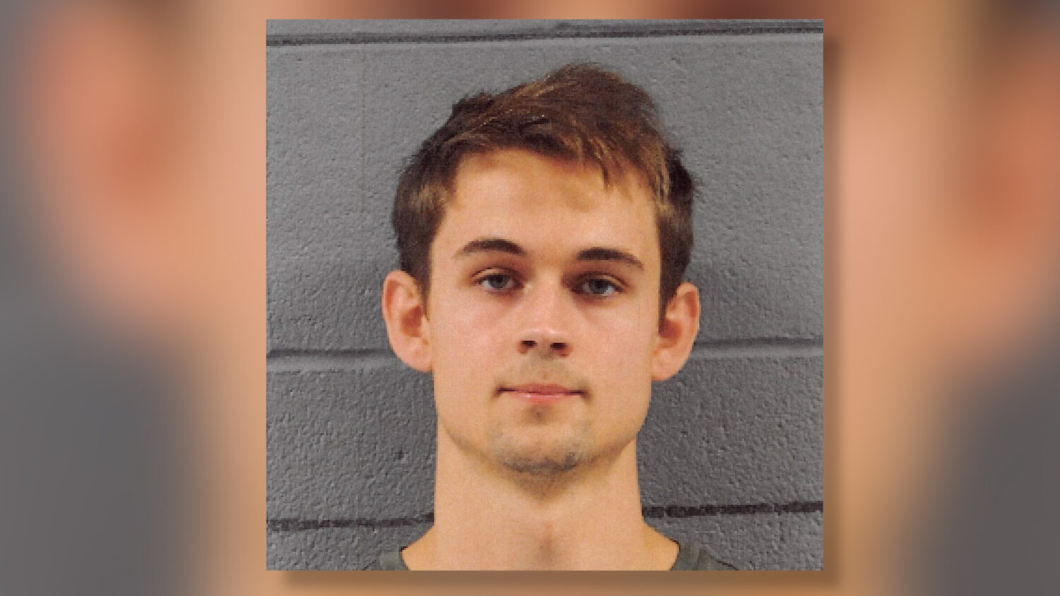 Aidan Hoffman is pictured in a jail booking photo.