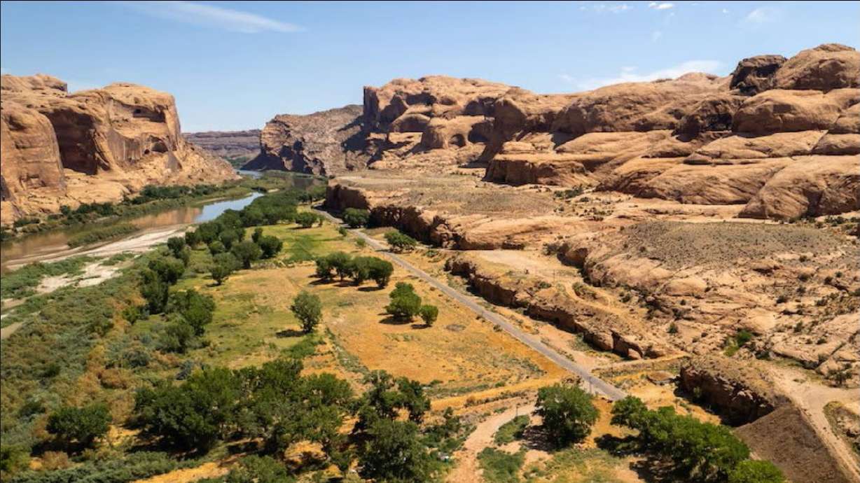 The photo comes from a January 2025 report on proposed creation of a new locale, Echo Canyon, near Moab in Grand County. Echo Canyon developers are pursuing an alternative development route outlined in a 2024 state law.