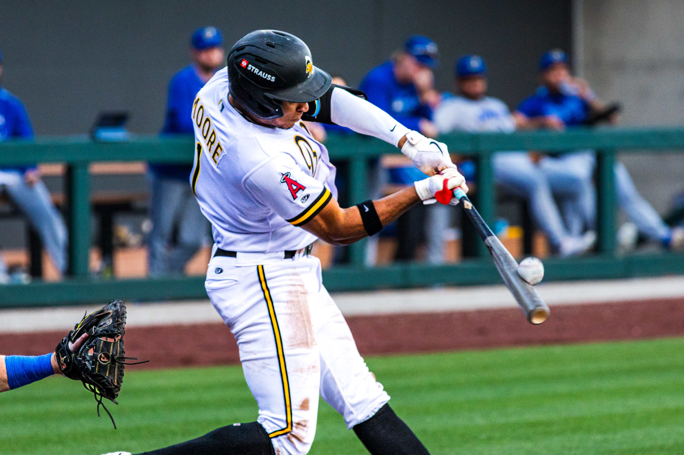 Rising MLB prospect Christian Moore makes a splash with Salt Lake Bees