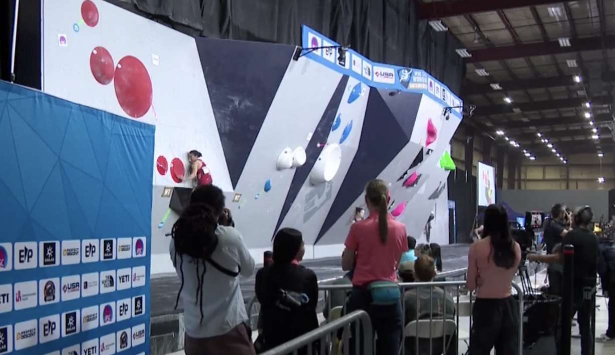There are probably louder places in Utah this Memorial Day weekend, but if you were inside USA Climbing's headquarters in downtown Salt Lake City on Saturday, you could feel the energy pulsing through the building.