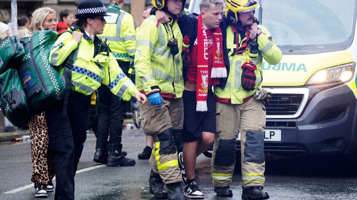 Police say driver who plowed into soccer fans in Liverpool acted alone