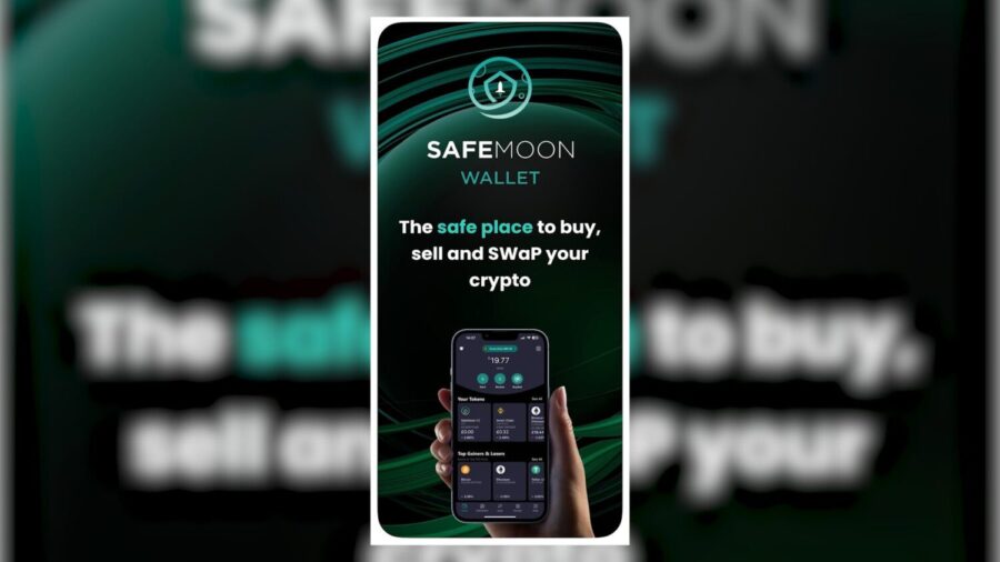 The logo for SafeMoon is pictured.