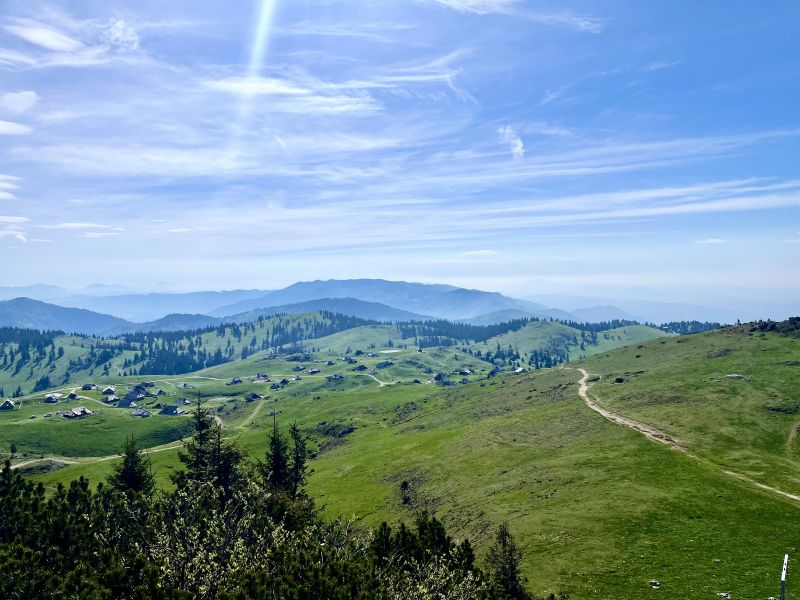The Velika Planina plateauis home to the country's last remaining traditional herding community. - Grant Olsen