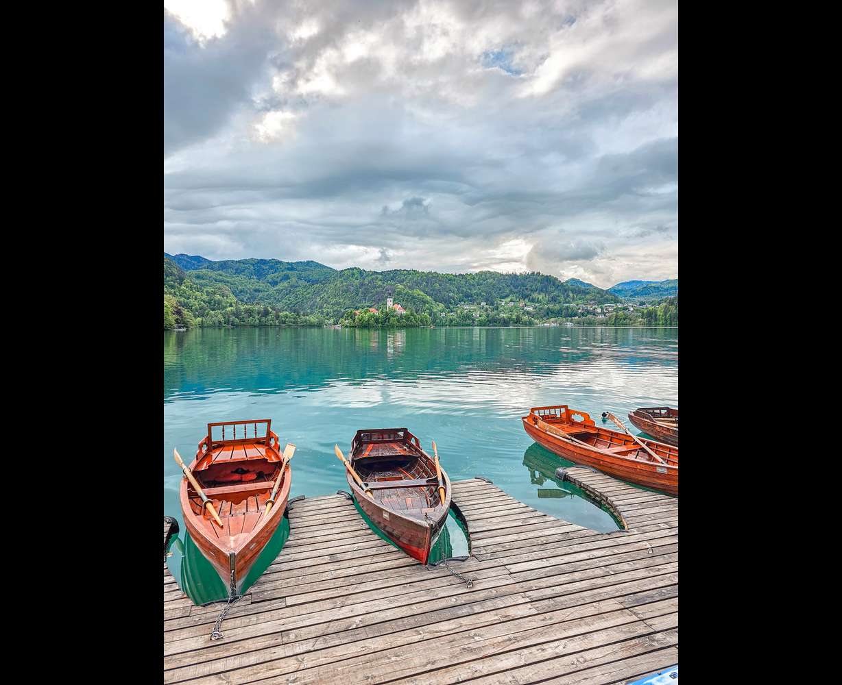 You can take a boat out to visit Bled Island in Slovenia.
