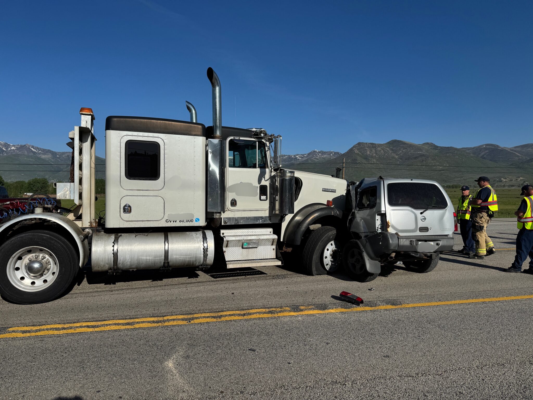 Driver killed in collision with semi in Heber City 