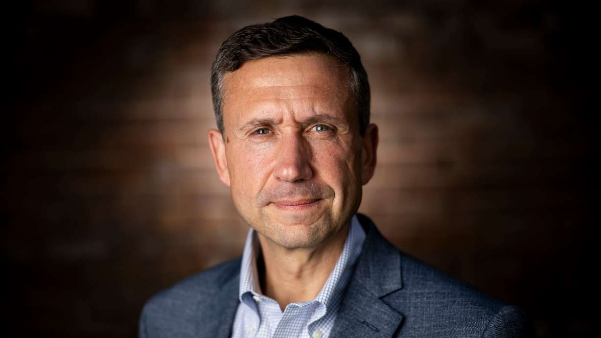 Ken Martin, chair of the Democratic National Committee, poses for a portrait in Salt Lake City on Tuesday. Martin believes Utah will one day be blue.