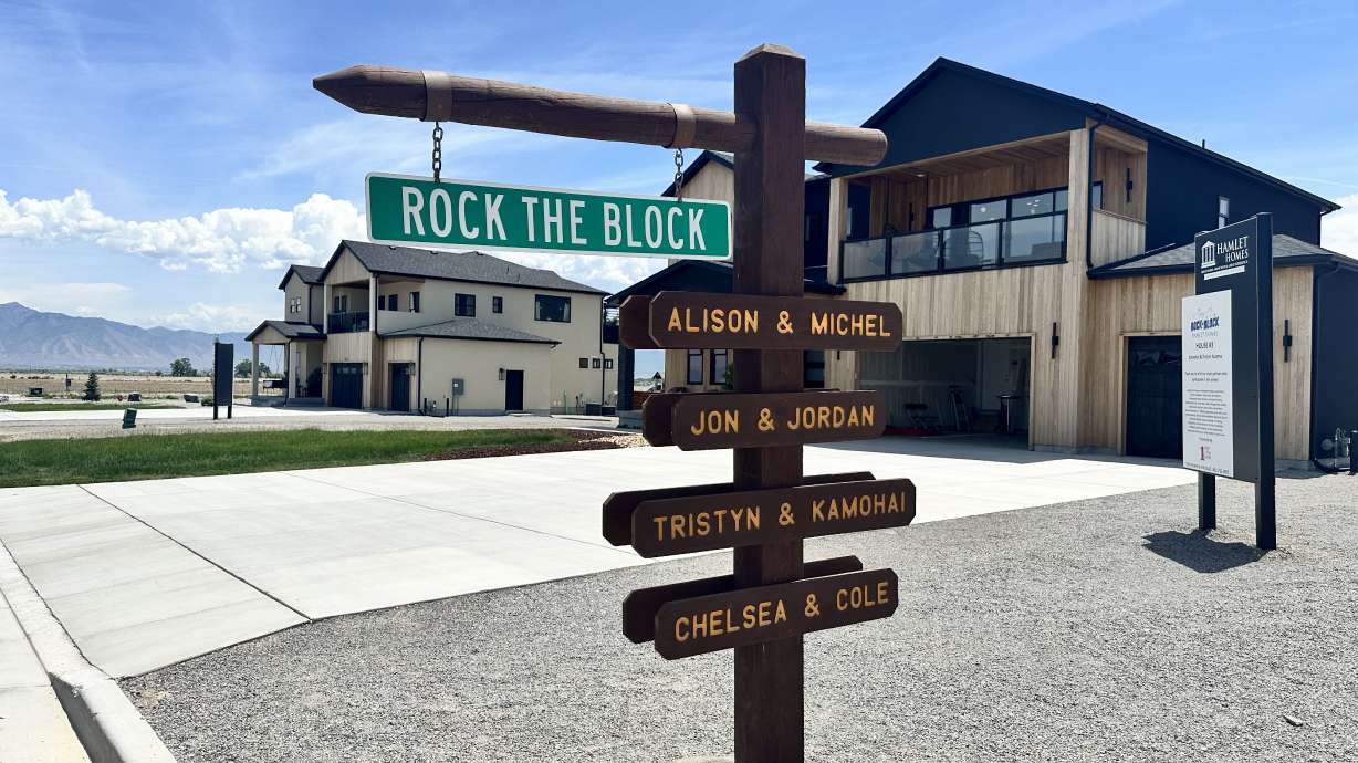 Season Six of HGTV's hit show "Rock the Block" featured four custom homes in Grantsville. The show chronicles four teams of designers as they take $250,000 and identical homes and make their own custom creations.