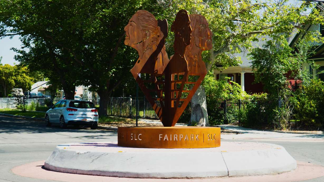 A new sculpture created as part of Salt Lake City's Public Art Program has been installed in the traffic-calming circle at 500 North and 1300 West, city leaders announced Wednesday.