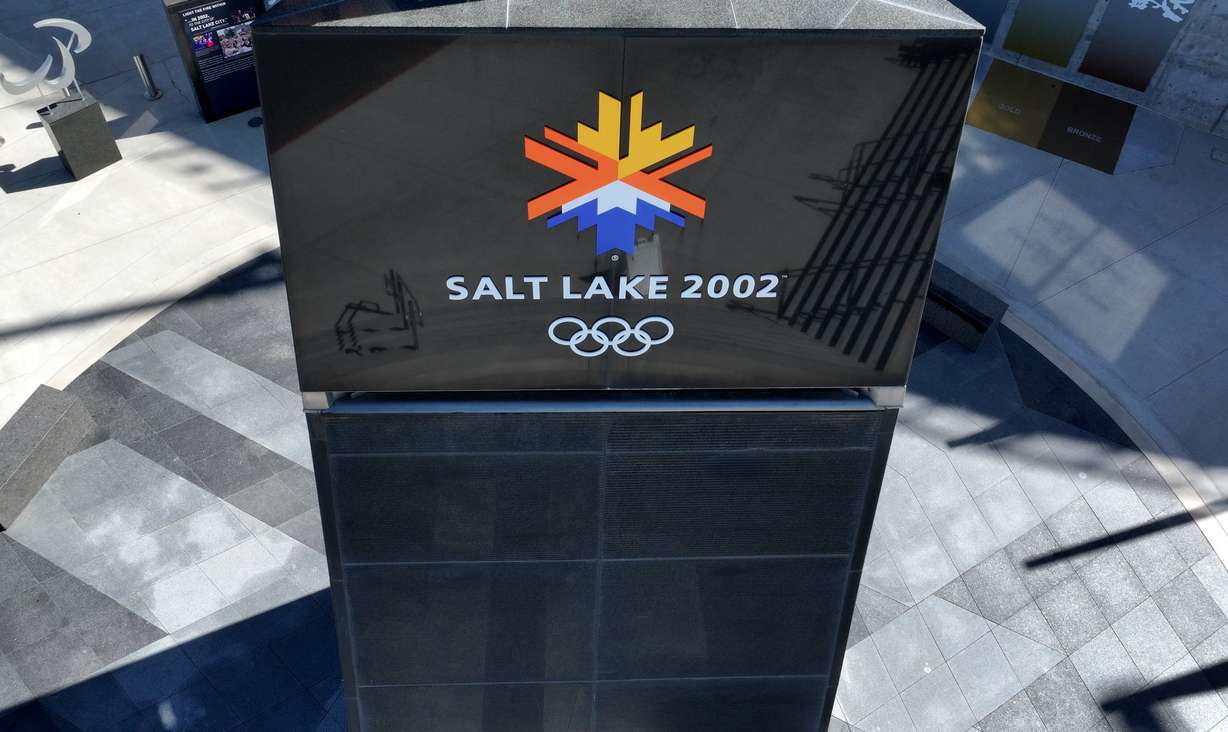 Olympic and Paralympic Cauldron Plaza is pictured at the University of Utah Rice-Eccles Stadium in Salt Lake City on Wednesday.