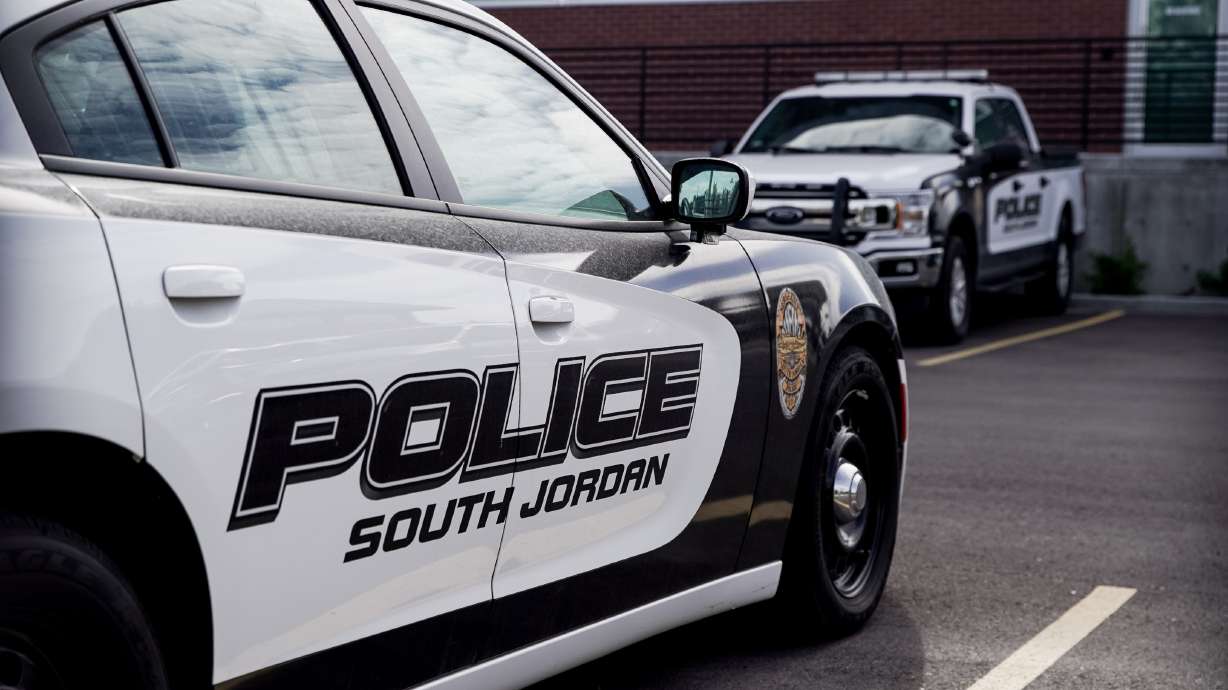 A South Jordan man, upset with another man for speeding through his neighborhood, was arrested Thursday after shooting the man in the face with a pepper gun, police say.