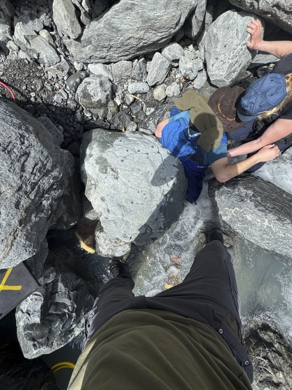 700-pound boulder pins Alaska man face-down in glacier creek for 3 hours
