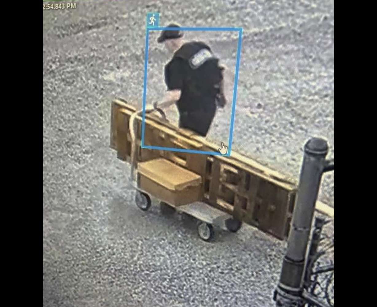 This image provided by the Arkansas Department of Corrections shows Grant Hardin, a former police chief and convicted killer, escaping the North Central Unit prison wearing a disguise in Calico Rock, Ark.