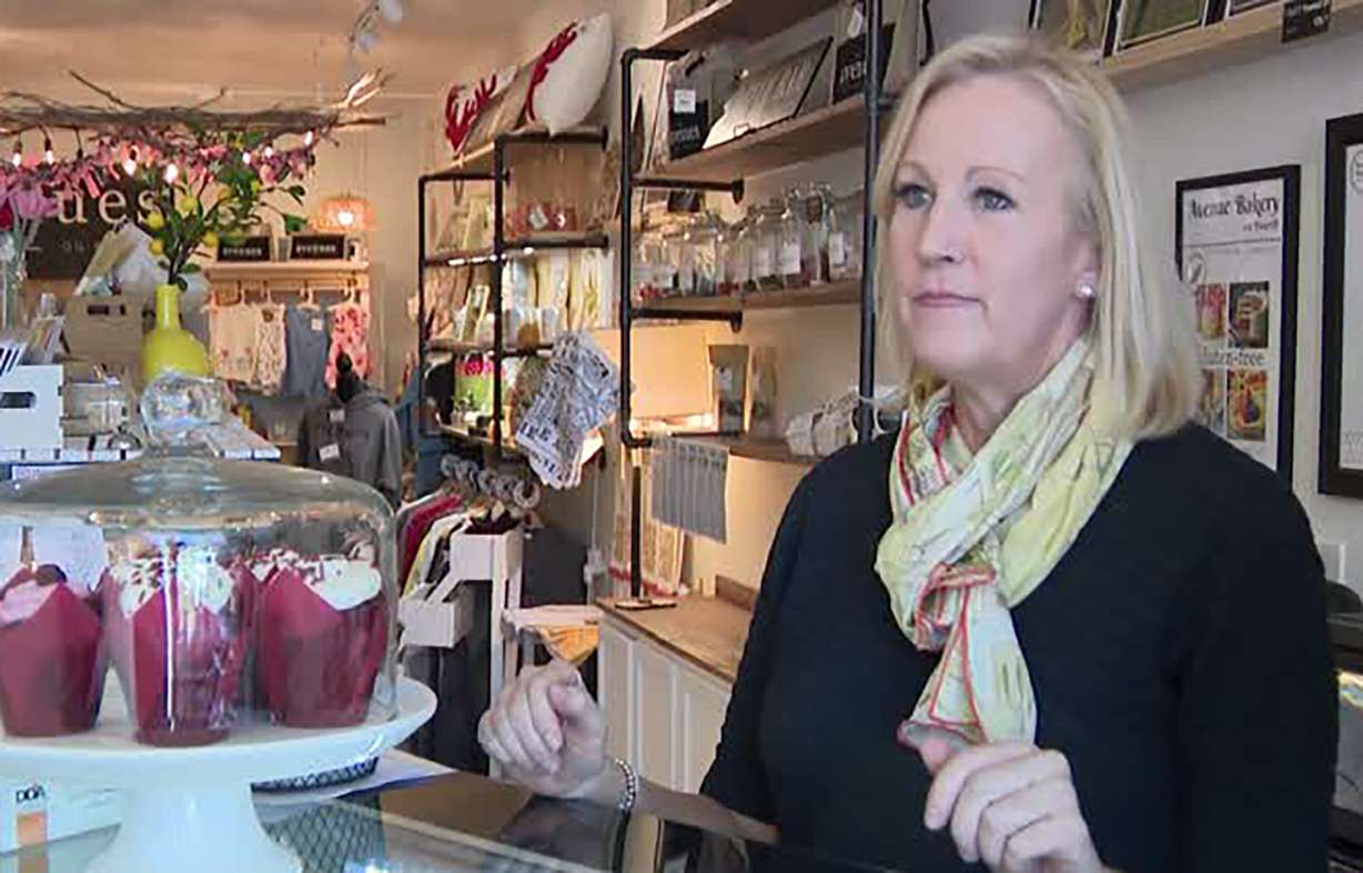 Dena Kennedy operates a bakery and boutique shop, Avenues on Fourth, in Salt Lake City’s Avenues neighborhood. Data shows Salt Lake City has experienced significant business growth following the pandemic.