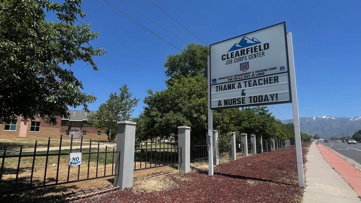 The exterior of the Clearfield Job Corps site on Friday, a day after federal officials say it and 98 other Job Corps programs will be shuttered.