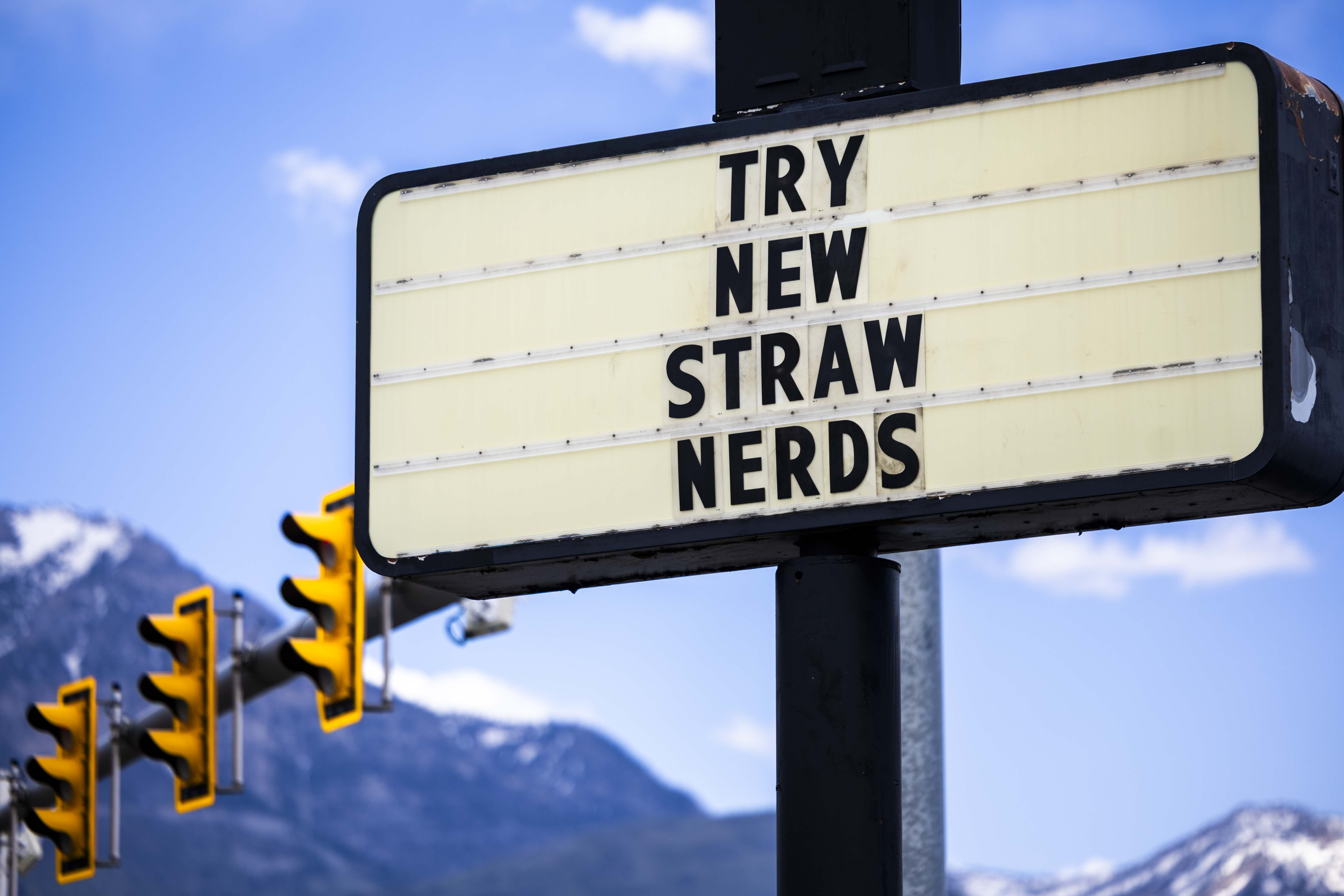A sign advertises a new product in front of Burger King in Orem on May 22.