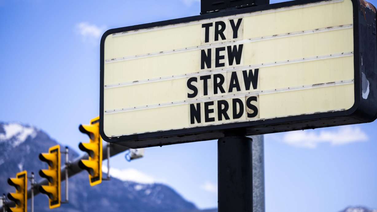 A sign advertises a new product in front of Burger King in Orem on May 22.