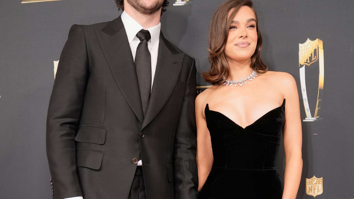 FILE - Josh Allen, of the Buffalo Bills, and his fiancé, Hailee Steinfeld, pose on the red carpet at the NFL Honors award show ahead of the Super Bowl 59 football game, Thursday, Feb. 6, 2025, in New Orleans.