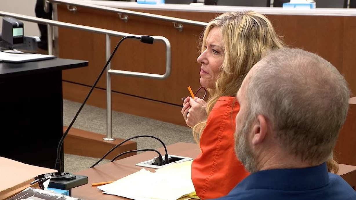 Lori Vallow Daybell appears during a Maricopa County court hearing on May 29. Jury selection in Lori Vallow Daybell's conspiracy to commit murder trial was put on hold Monday after she showed up in a wheelchair.