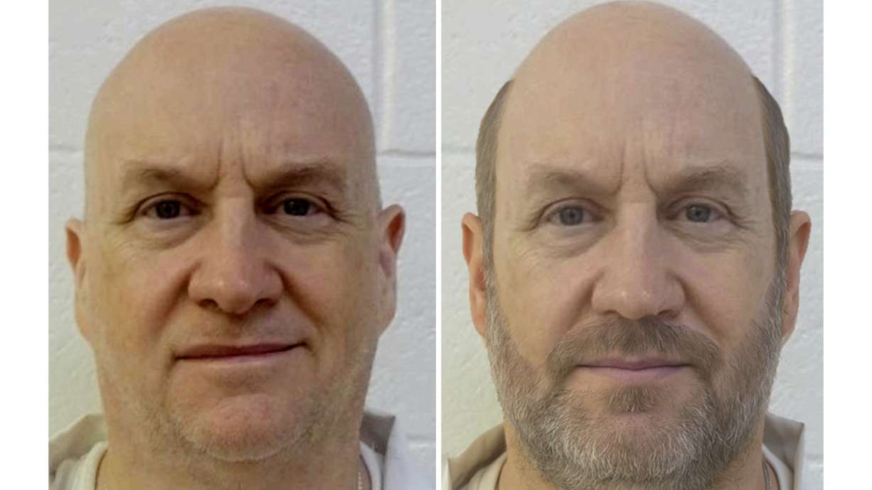 A photo rendering of convicted former Arkansas police chief Grant Hardin, known as the "Devil in the Ozarks." State legislators said they plan to review how Hardin's escape occurred as the search for him continued Tuesday.