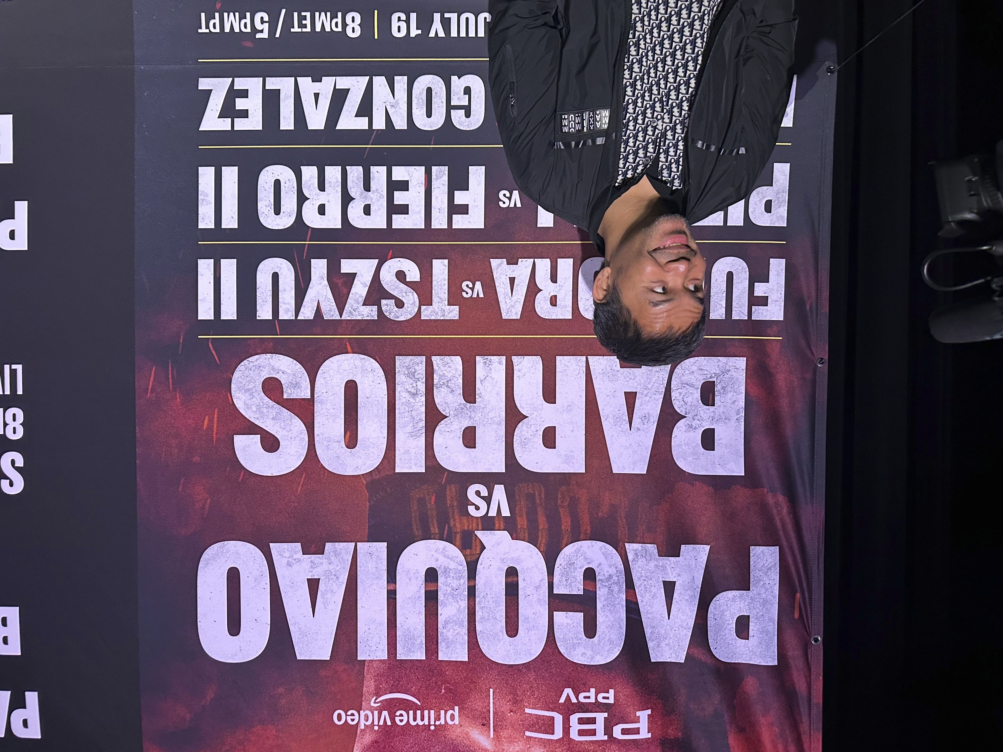 Manny Pacquiao speaks about his boxing comeback at a news conference in Los Angeles on Tuesday, June 3, 2025.