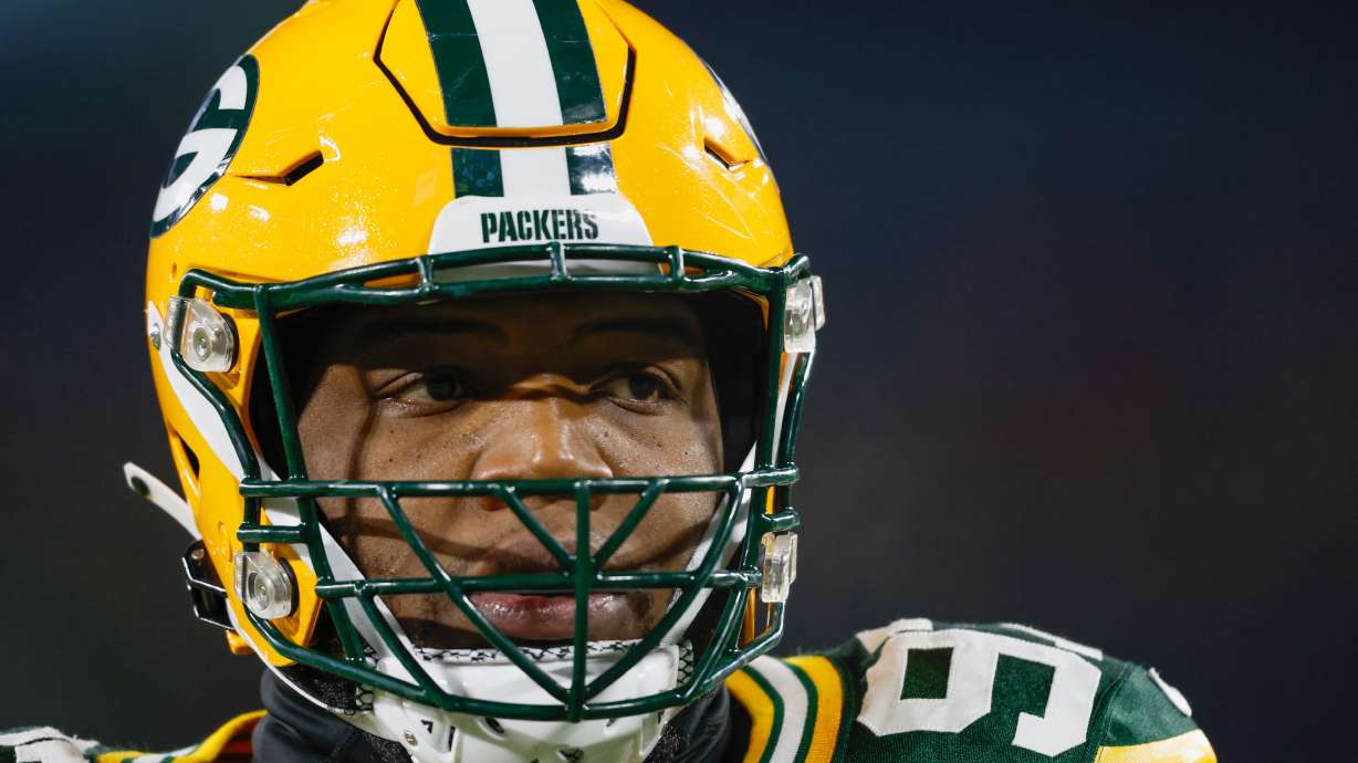 FILE - Green Bay Packers defensive tackle Kenny Clark (97) walks on the field before a NFL football game against the New Orleans Saints Monday, Dec. 23, 2024, in Green Bay, Wis.