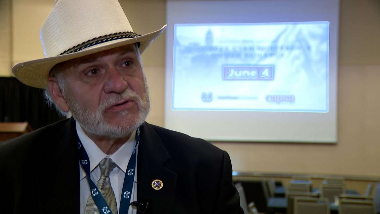 Mark Wynn, a retired lieutenant with the Nashville Metropolitan Police Department, was the keynote speaker at the fourth annual Northern Utah Conference to End Violence in Logan on Wednesday.