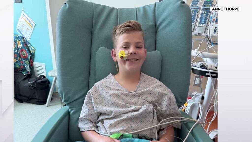 Jason Thorpe was hospitalized for nearly two weeks after nearly drowning in a hot tub on May 23. He returned home on to Eagle Mountain Thursday.