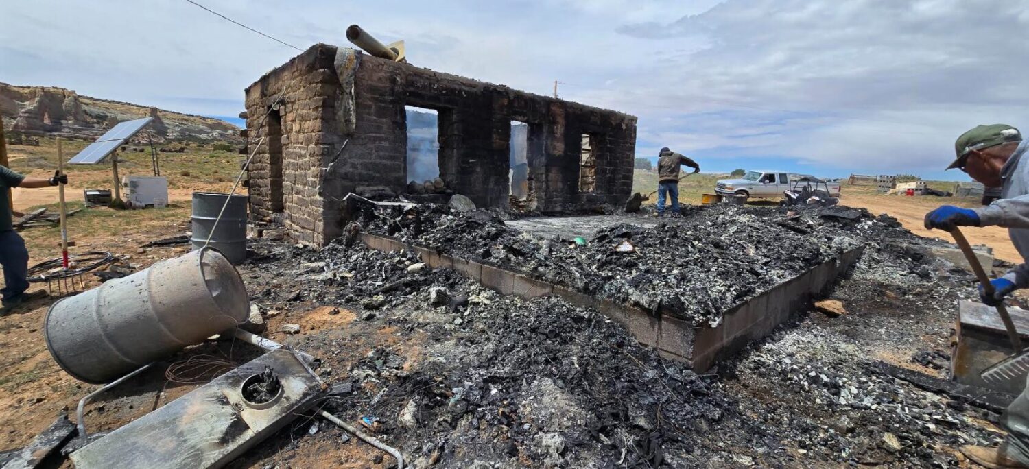 2 weeks after getting electricity for first time, home of Navajo Nation man lost in fire