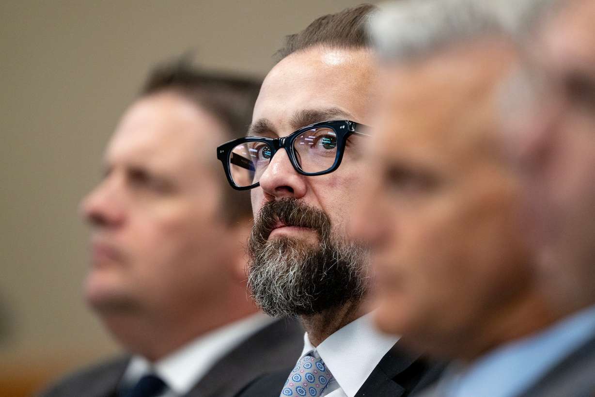 Geoffrey Landward, commissioner of higher education, at the Utah Board of Higher Education meeting in South Salt Lake on Friday. The meeting showed some of the future of Utah's higher education.