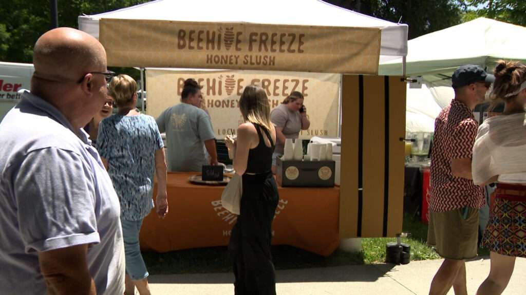 The Salt Lake City Downtown Farmers Market on Saturday. The market is an annual tradition that brings together over 300 vendors, food trucks and live music from now until October.