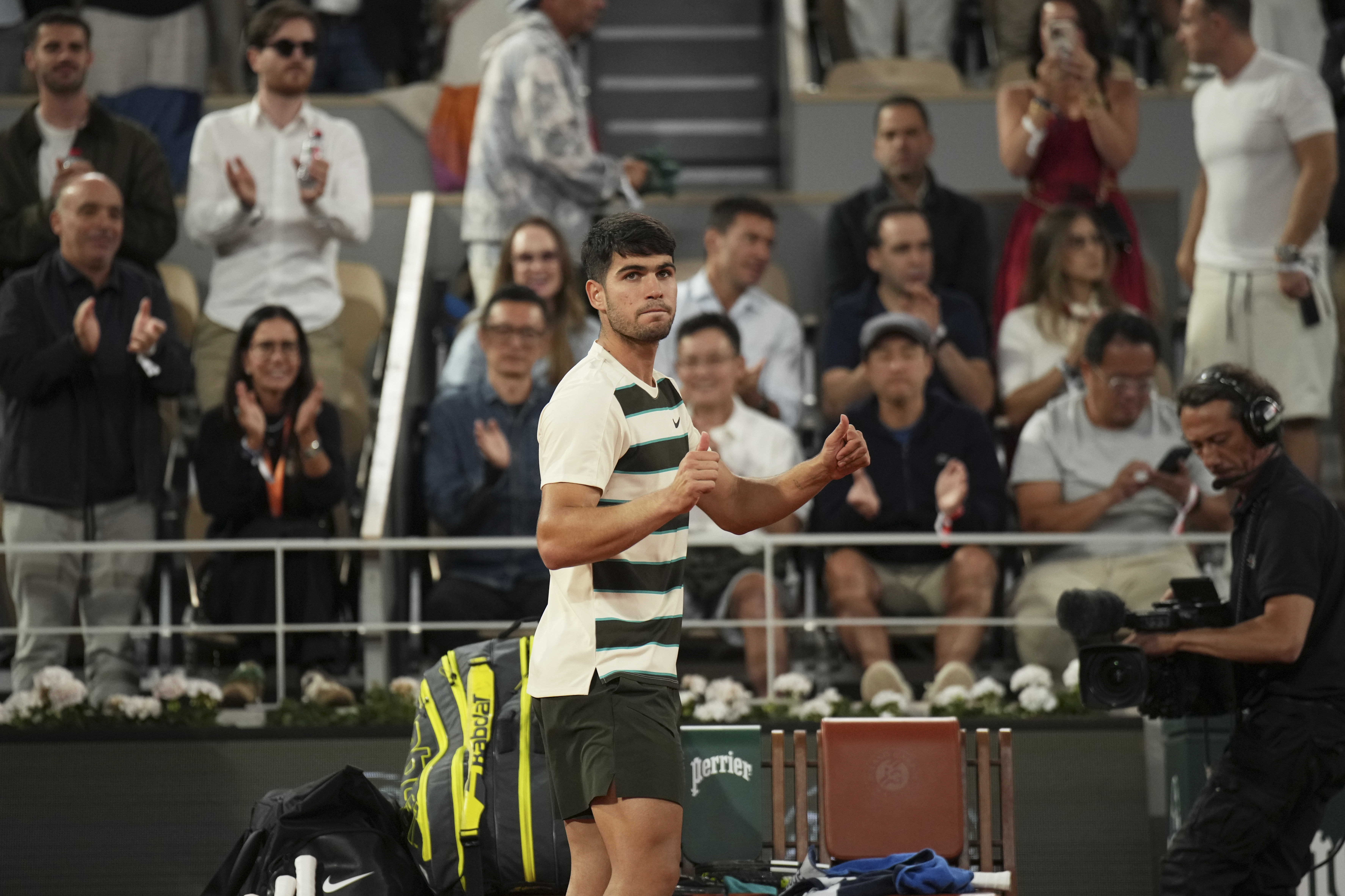 Alcaraz produces another major comeback to win French Open final in five-set thriller against Sinner