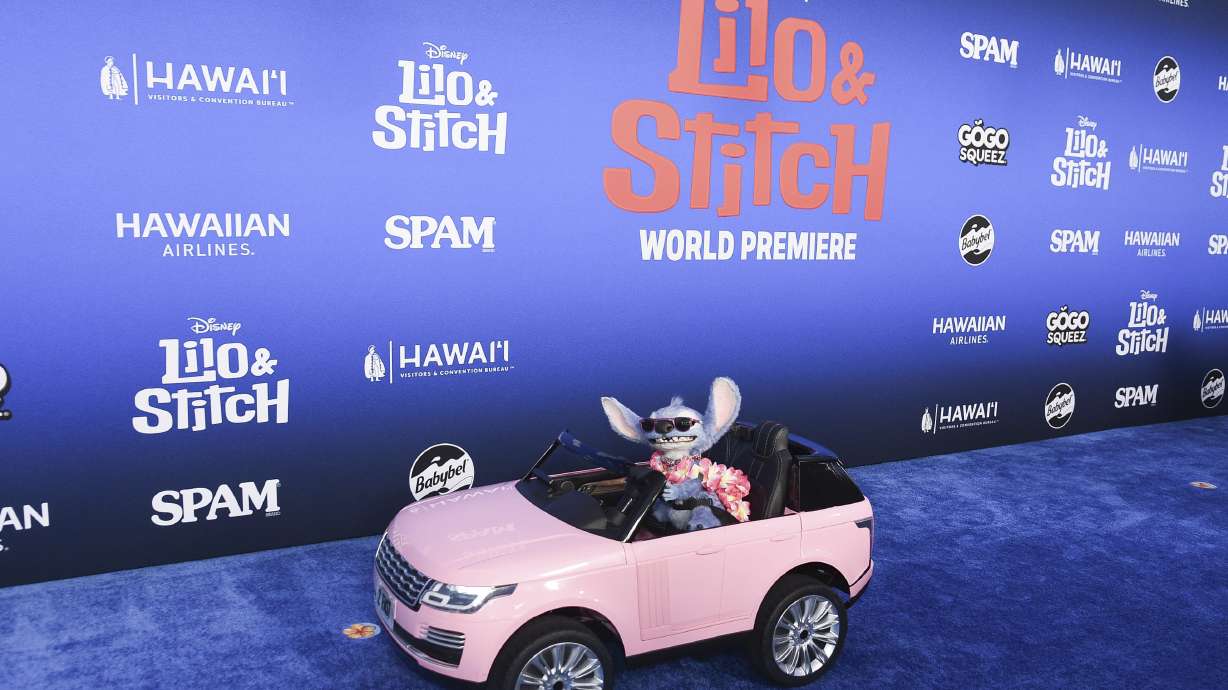 Stitch arrives at the premiere of "Lilo and Stitch" on May 17 at El Capitan Theatre in Los Angeles.