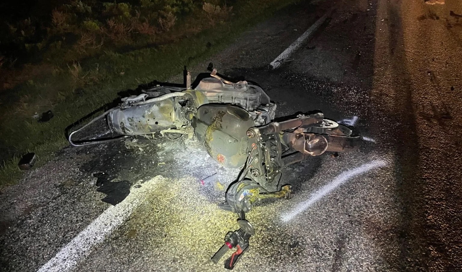 A 27-year-old man died in a motorcycle crash with a cow on state Route 39 near milepost 53 in Rich County on Saturday.